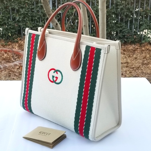 Fabulous Rare statement Auth Gucci Off The Grid  Bucket Tote handbag - Picture 5 of 16